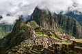 Machu Picchu. Lost city of Inkas in Peru mountains. Royalty Free Stock Photo