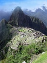 Machu Picchu lost temple city of incas. Peru Royalty Free Stock Photo