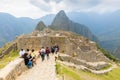 Machu Picchu main entrance to the ancient urban area