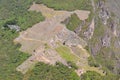 Machu picchu old mountain, pre columbian inca site situated on a mountain ridge above the urubamba valley in Peru