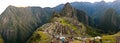 Machu picchu panorama few persons before sunrise