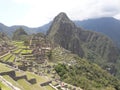 Machu Picchu Peru ancient incan ruins mountains and scenery Royalty Free Stock Photo