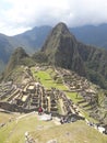 Machu Picchu Peru ancient incan ruins mountains and scenery Royalty Free Stock Photo