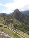 Machu Picchu Peru ancient incan ruins mountains and scenery Royalty Free Stock Photo