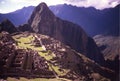 Machu Picchu in Peru - Ruins of Inca Empire city and Huaynapicchu Mountain in Sacred Valley, Cusco, South America Royalty Free Stock Photo