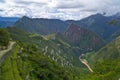 Machu Picchu, Peru: View from Inca Trail Royalty Free Stock Photo