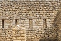 Machu Picchu rock wall, Cusco, Peru, South America. Royalty Free Stock Photo