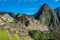 Machu Picchu ruins peruvian Andes Cuzco Peru Royalty Free Stock Photo