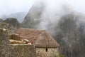 Machu Picchu warden's house Royalty Free Stock Photo