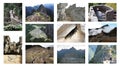 Machu pichu collage Royalty Free Stock Photo