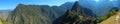 Machu Pichu Panoramic Landscape Royalty Free Stock Photo