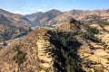 Machu Pitumarca ancient Inca town in Peru