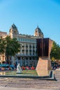 Macia Monument in Plaza Cataluna