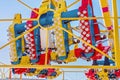 A Fast Thrill Ride At A Traveling Carnival Royalty Free Stock Photo