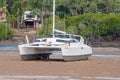 Boat Stranded On The Sand At Low Tide