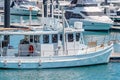 Fishing Trawler Moored At A Marina Royalty Free Stock Photo