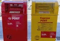 Australia Post Boxes In City Center Royalty Free Stock Photo