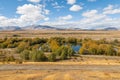 Mackenzie Country with Tekapo river in autumn, New Zealand