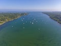 Mackeral Cove aerial view, Rhode Island, USA