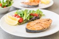 mackerel fish steak Royalty Free Stock Photo