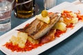 Mackerel with potatoes and carrots