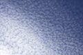 Mackerel sky on blue Royalty Free Stock Photo