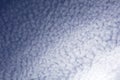 Mackerel sky on blue Royalty Free Stock Photo