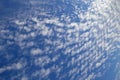 Mackerel sky and blue sky Royalty Free Stock Photo