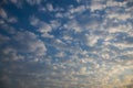 Mackerel sky clouds Royalty Free Stock Photo