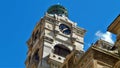 Mackie historic buildings in downtown milwaukee clock tower detail Royalty Free Stock Photo