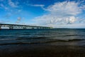 Mackinac Bridge in Upper Peninsula of Michigan Royalty Free Stock Photo