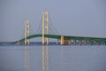 Mackinac suspension bridge Royalty Free Stock Photo