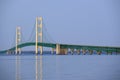 Mackinac suspension bridge Royalty Free Stock Photo