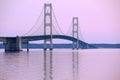 Mackinac suspension bridge Royalty Free Stock Photo