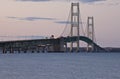 Mackinaw City Bridge Michigan Royalty Free Stock Photo