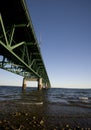 Mackinaw City Bridge Michigan Royalty Free Stock Photo