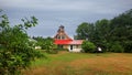 McGulpin Point lighthouse began operation in 1869 at straits of Mackinac in Michigan.