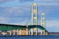 Mackinaw suspension bridge Royalty Free Stock Photo