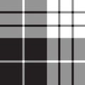 Macleod tartan black white seamless pattern