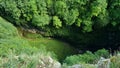 Macocha Abyss, top down view Macocha Gorge Royalty Free Stock Photo