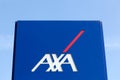 AXA insurance logo on a panel
