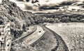 Maconde viewpoint road in Mauritius Island Royalty Free Stock Photo