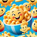 Macaroni cheese friendly bowl toddler happy noodle meal Royalty Free Stock Photo