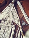 Macrame home decor wall hanging handmade