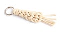 Macrame keychain isolated on bright background Royalty Free Stock Photo