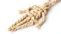 Macrame keychain isolated on bright background Royalty Free Stock Photo