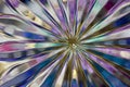 Macro abstract art background of beautiful lead crystal glass reflecting brilliant purple color Royalty Free Stock Photo