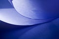 Macro, abstract, background picture of blue paper on paper background Royalty Free Stock Photo