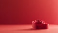 Macro, abstract, background picture of red paper spirals