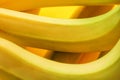 Macro abstract of banana curves with selective focus. Royalty Free Stock Photo